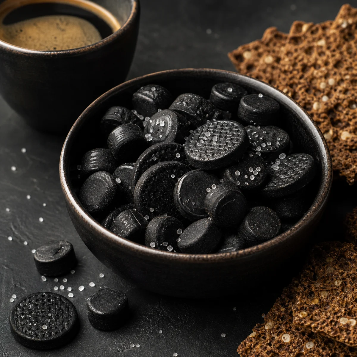 Serving idea for Gustaf’s Double Salt Round Licorice, 2.2 lb