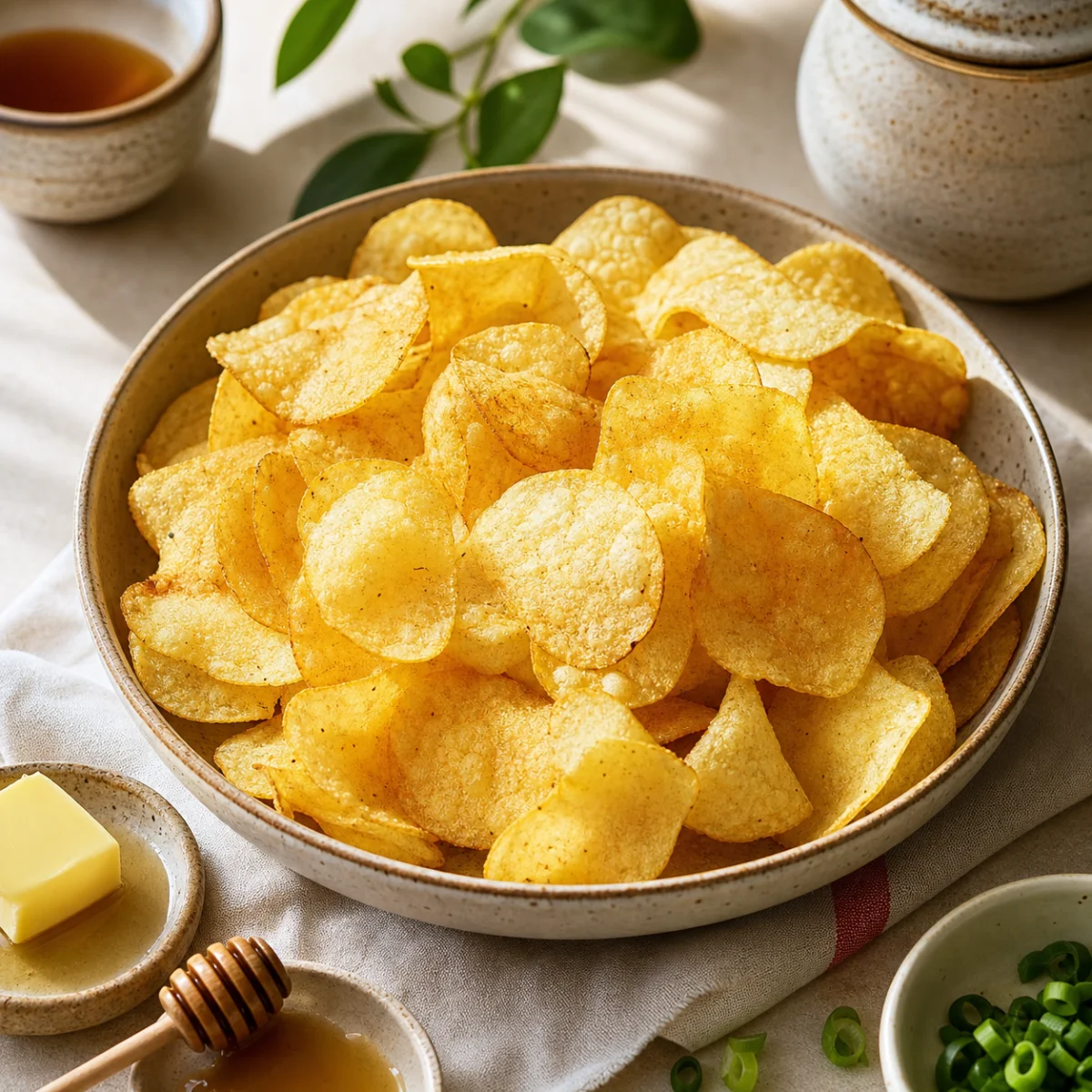 Serving idea for Honey Butter Chips Original Korean Potato Snack, Pack of 3