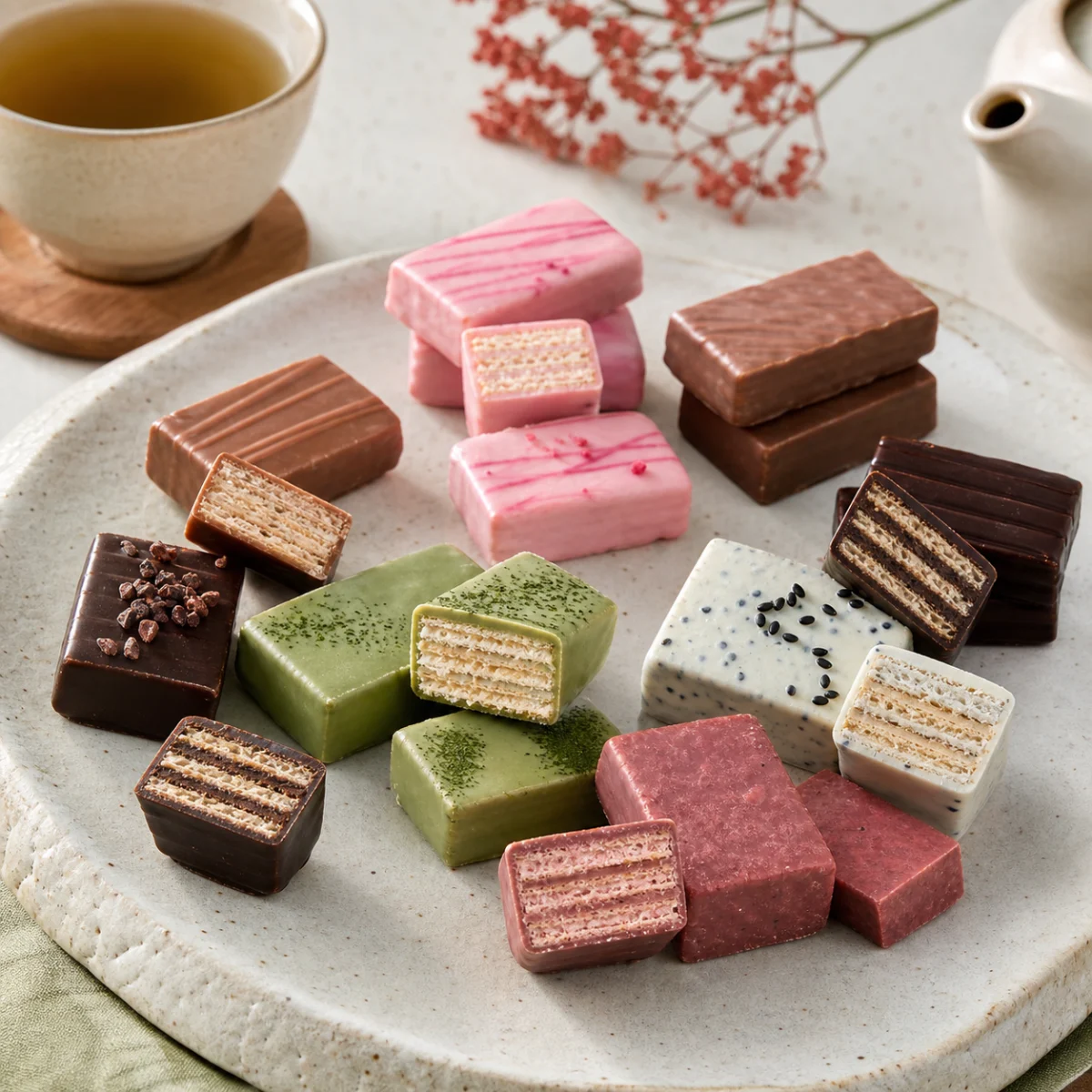 Serving idea for Konbini Japan Japanese KitKat Variety Pack, 24 Mini Bars
