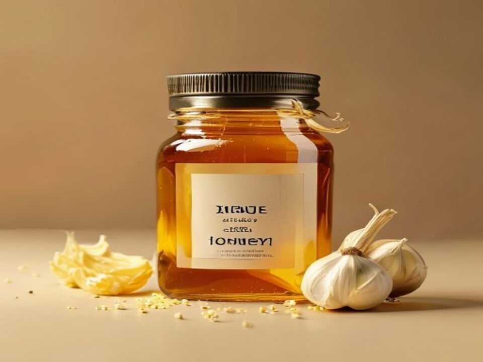 Fermented Garlic Honey Jar