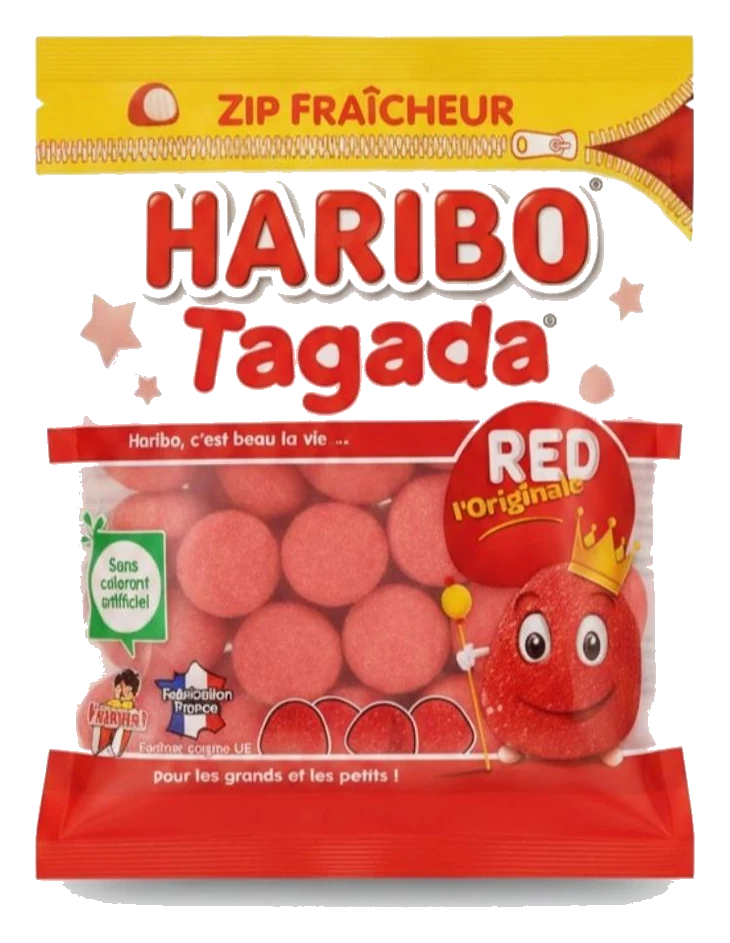 Haribo French Tagada Candies, 7.76 oz