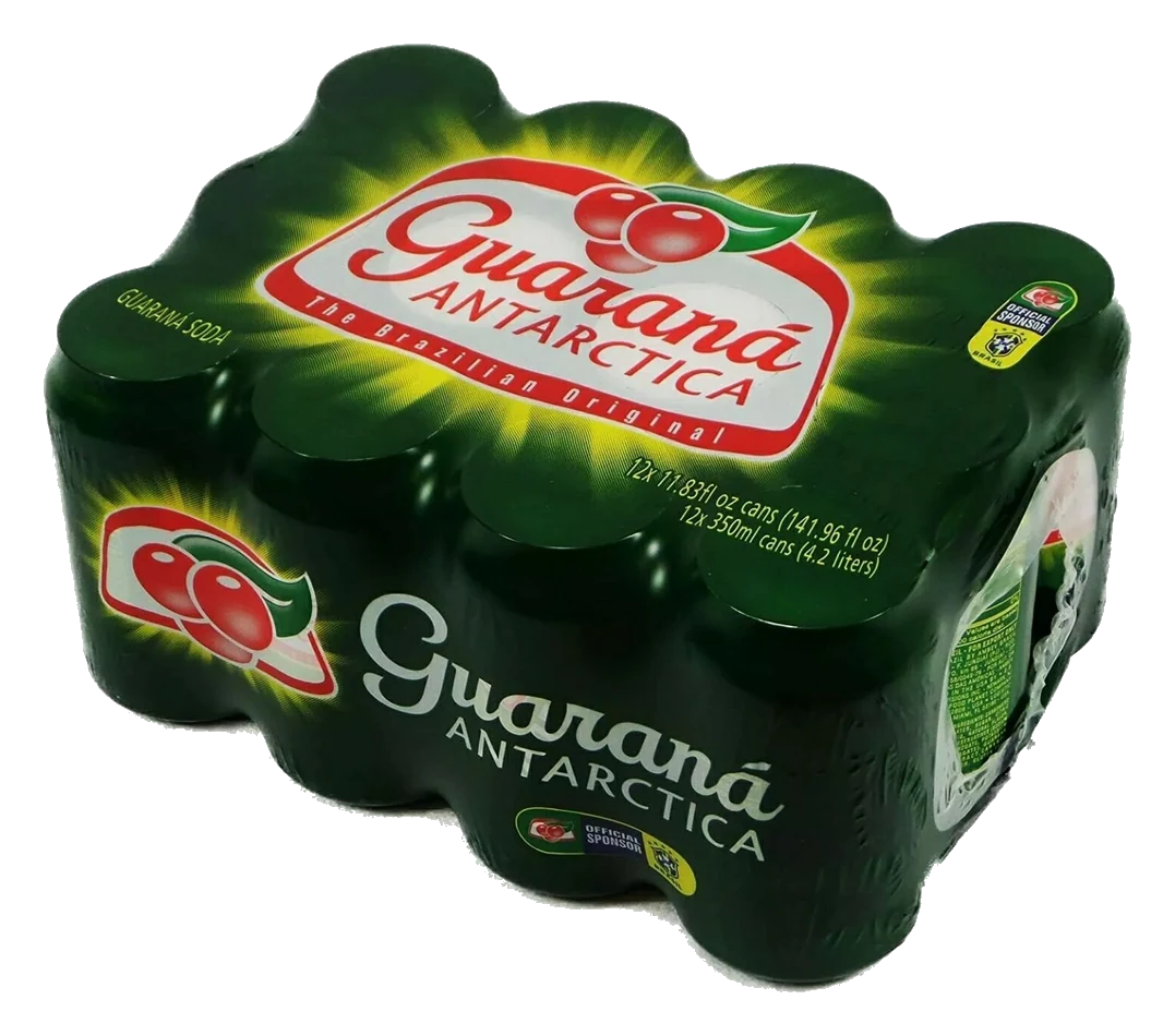 Guarana Antarctica Brazilian Soda, 12 Pack