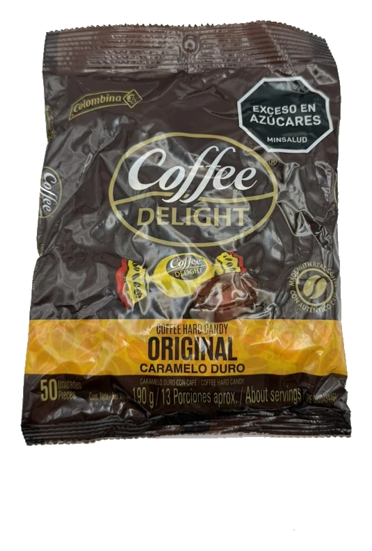 Colombina Coffee Delight Colombian Hard Candy, 50 Pieces