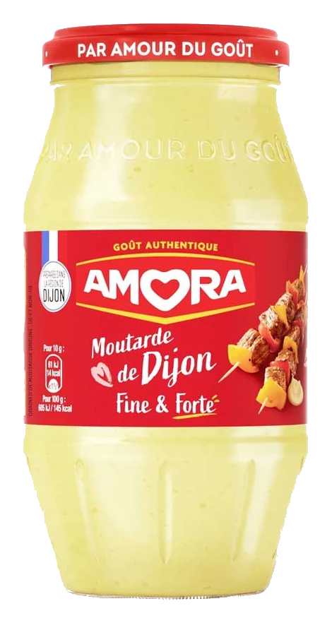 Amora Dijon Mustard, Large Jar, 15.2 oz